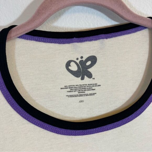 ✨ Olivia Rodrigo GUTS Ringer‎ Baby Tee Tour Official Merch XXL - Picture 2 of 6